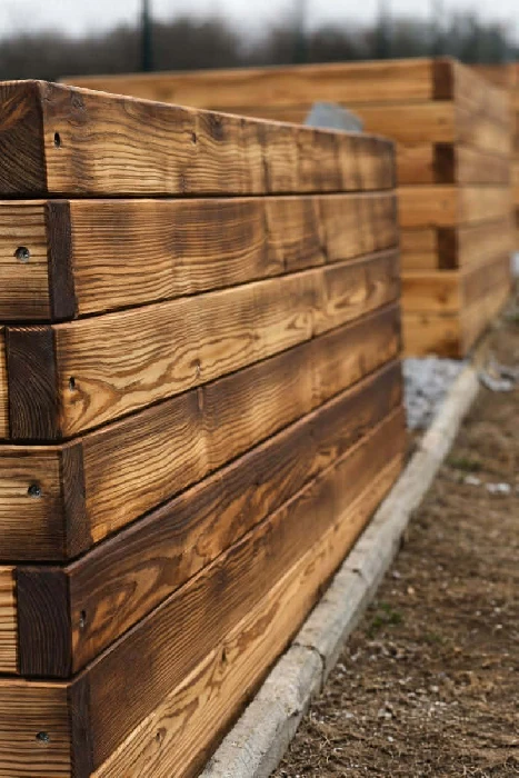 Ukázka opálení dřeva