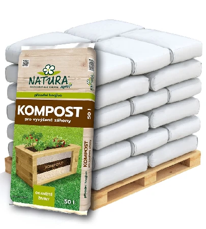 NATURA Kompost pro vyvýšené záhony – paleta 51×50 l